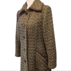 Treat ürself tweed check vintage coat Treat ürself tweed check vintage coat（Patchwork Check Tweed
