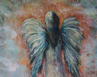 Art angel spiritual heaven Christian religious person figure Canvas Print
