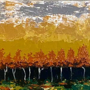 Abstract, original, Impressionism, landscape, trees, textured, palette knife, canvas art