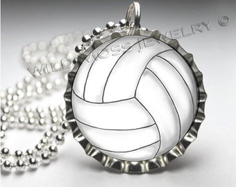 Volleyball - Bottlecap Pendant OR Backpack Pull - Buy 3 Get 1 Free