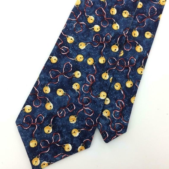 Anonymous Tie Handmade Gray Yellow Red Ornaments … - image 3