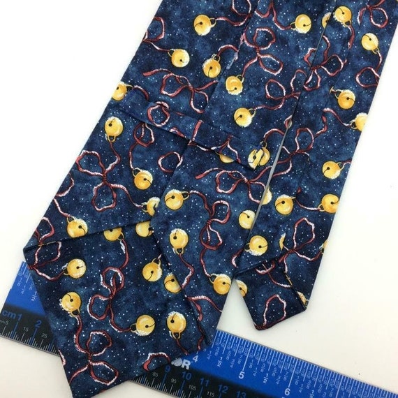 Anonymous Tie Handmade Gray Yellow Red Ornaments … - image 4