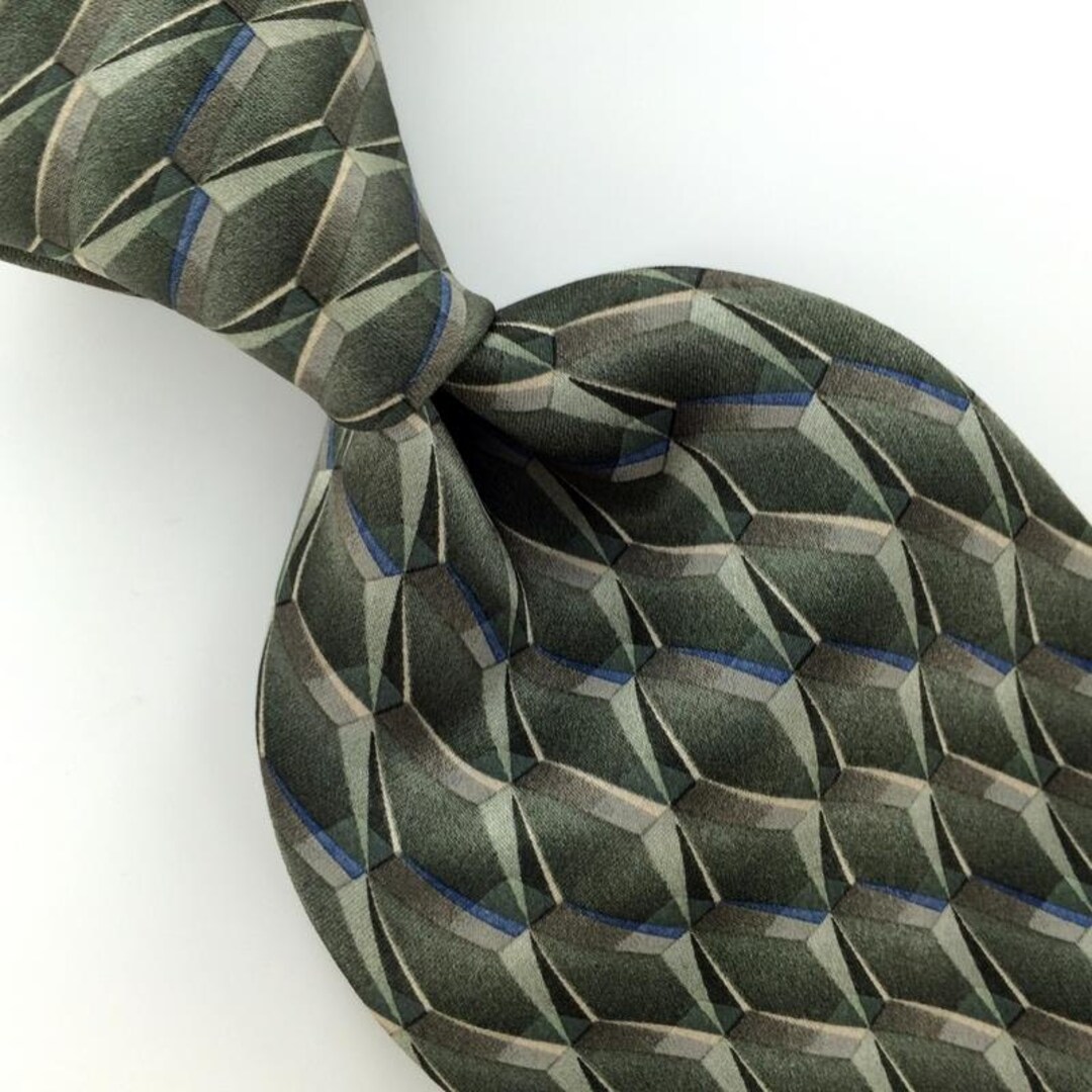 Cravate Van Heusen 100% Soie Dorée Motif Cercles - Longueur 57 Pouces, Classique