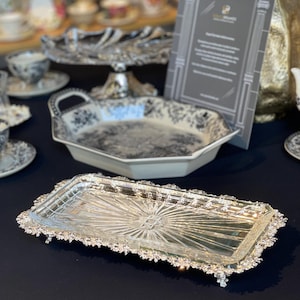 Handmade Tarnish-Free Silver Plated Serving Tray: Coffee, Tea & Snacks