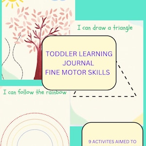 Toddler Learning Journal -Fine motor skills