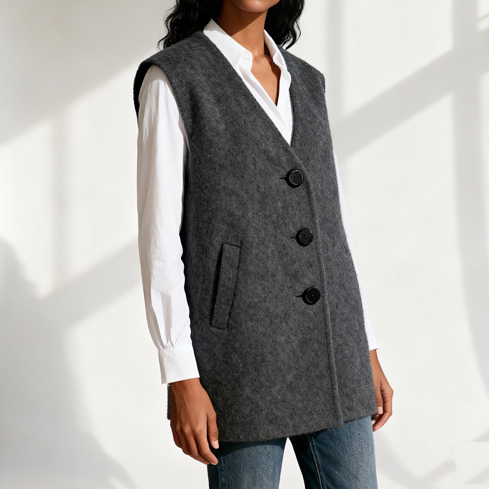 Doudoune Sans Manche - Gilet Femme Chaud KARVIK Marine