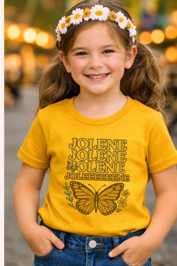 Jolene Dolly T-shirt for Girls, Youth Music Tee, Dolly Shirt for Kids, Kids Graphic Top, Fan Gift, Cute Fan Gift, Graphic Top