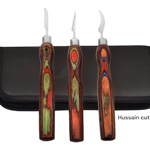 Handmade Wood Carving Chisel Set: Fine Detail, Ergonomic Handles