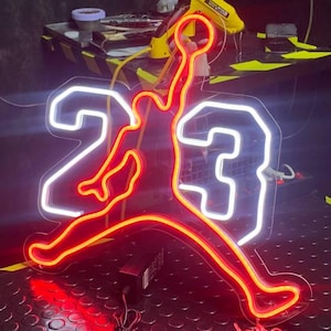 Basketball Neon Sign for Bedroom – Sports LED Wall Light for Game Room or Man Cave