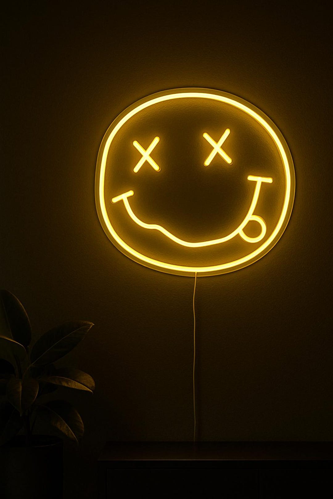 スマイリーフェイス アート サイン入り スマイリーフェイスラヴ アート