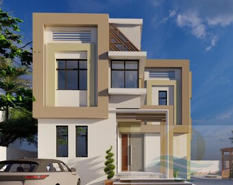 2 Floor Modern House Plan Plot Size 20x30 Meter (AR + S T + Electrical+ ...
