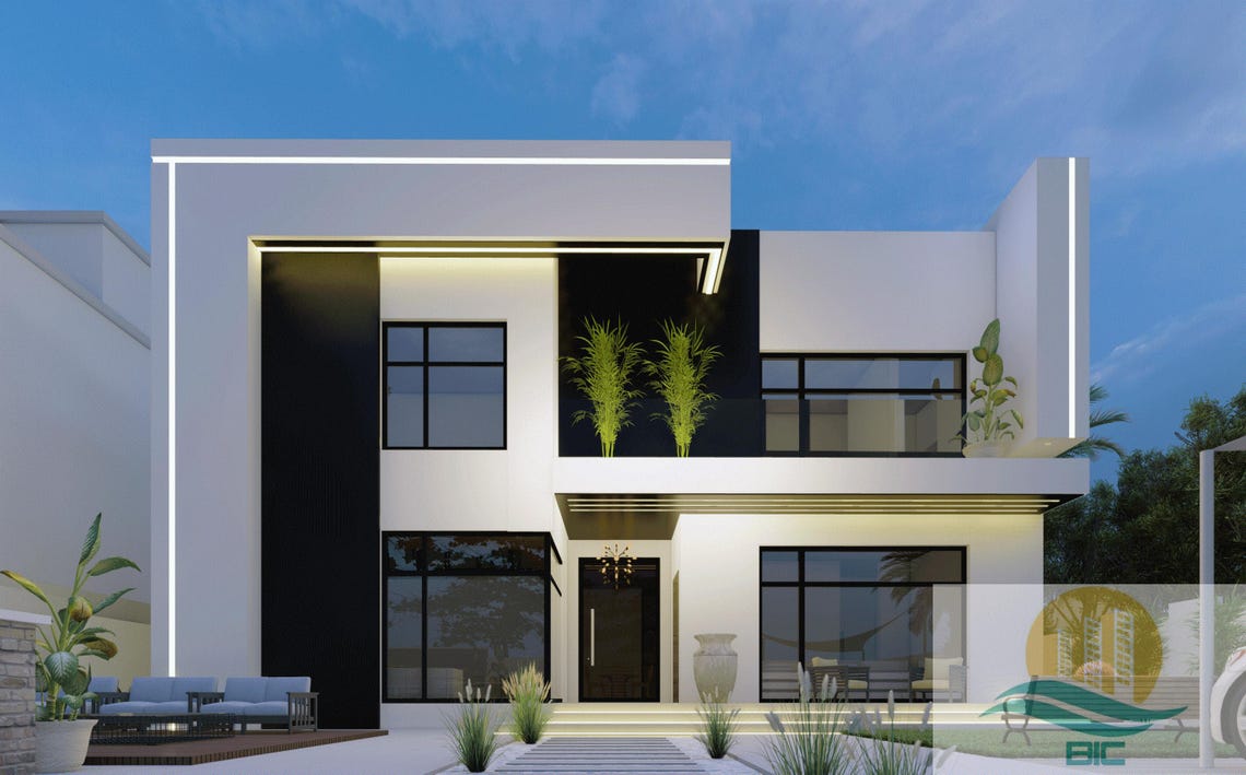 2 Floor Modern House Plan Plot Size 20x30 Meter (AR + S T + Electrical+ ...