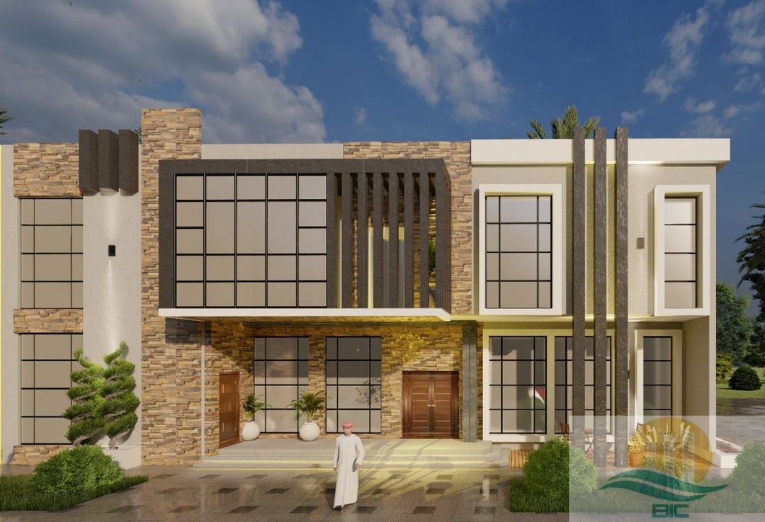 2 Floor Modern House Plan Plot Size 20x30 Meter (AR + S T + Electrical+ ...