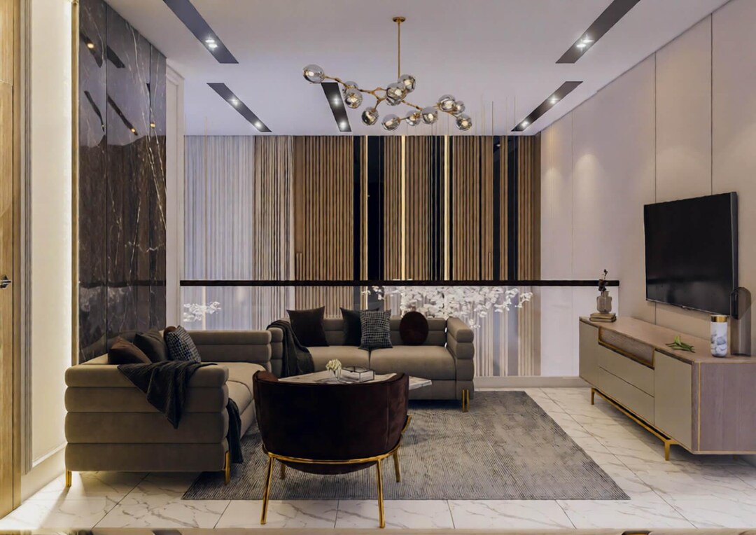 Family Hall Interior, Size (4.30 M X 7.20 M) - Etsy