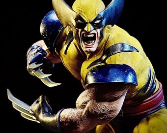 Estatua de resina de Wolverine a escala 1:6 – Pintada a mano / Edición limitada de colección
