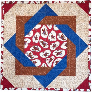 Octagon Star Patchwork Quilt Block Pattern