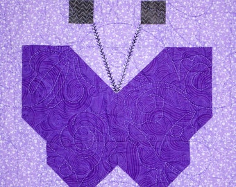 Butterfly Whimsy Patchwork Quilt Block Pattern