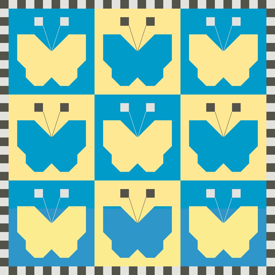 Butterfly Whimsy Patchwork Quilt Block Pattern - Etsy