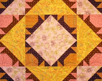 Peekaboo Kitty Patchwork Quilt Block Pattern