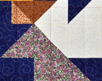 Angel Action Patchwork Quilt Block Pattern