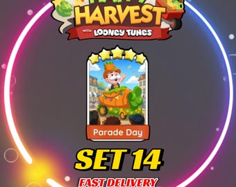 Parade Day - Set 14 - MonopolyGo Sticker 5 Star - Happy Harvest Album