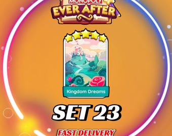 Kingdom Dreams Set 23 - Stickers MonopolyGo 5 étoiles - Album EVER_AFTER