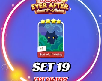 Hiding Set 19 - Autocollants MonopolyGo 4 étoiles - Album EVER_AFTER