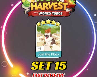 Join the Flock - Set 15 - MonopolyGo Sticker 5 Star - Happy Harvest Album