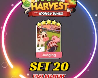 Judging - Set 20 - MonopolyGo Sticker 5 Star - Happy Harvest Album