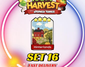 Hinterlands - Set 16 - MonopolyGo Sticker 4 Star - Happy Harvest Album