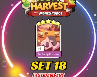 Perfectly Pastoral - Set 18 - MonopolyGo Sticker 5 Star - Happy Harvest Album