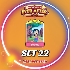 Beauty Set 22 - MonopolyGo Sticker 5 Stars - EVER_AFTER Album