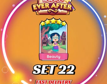 Beauty Set 22 - Stickers MonopolyGo 5 étoiles - Album EVER_AFTER