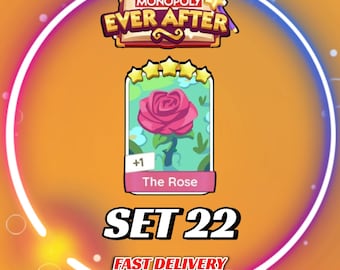 Lot de 22 roses - Stickers MonopolyGo 5 étoiles - Album EVER_AFTER