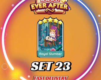 Royal Slumber Set 23 - Stickers MonopolyGo 5 étoiles - Album EVER_AFTER