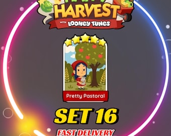 Pretty Pastoral - Set 16 - MonopolyGo Sticker 5 Star - Happy Harvest Album