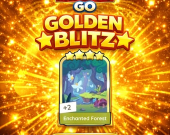 Monopoly Go Blitz doré 4 étoiles - Forêt enchantée - Lot 15