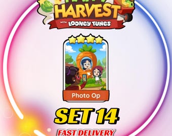 Photo Op - Set 14 - MonopolyGo Sticker 4 Star - Happy Harvest Album