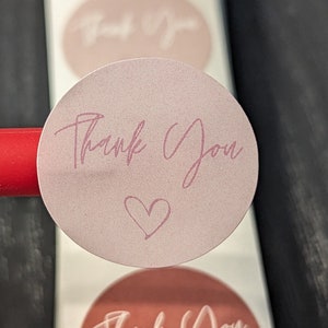 Pack of 1 inch BoHo Themed Thank You Stickers For Small Business ~ Weddings ~ Birthdays ~ Baby Showers - Choose Your Amount