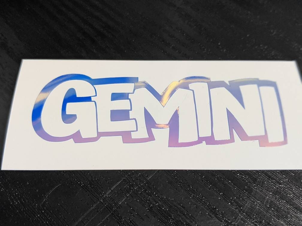 Gemini Zodiac Block Letters Permanent Vinyl Decal in Alluring Etsy
