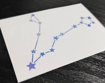 Pisces Zodiac Sign Constellation Permanent Vinyl Decal in Gorgeous Holographic or Various Colors