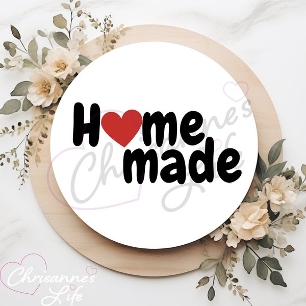 Home Made Small Business Stickers - Choose Your Size - Choose Your Amount