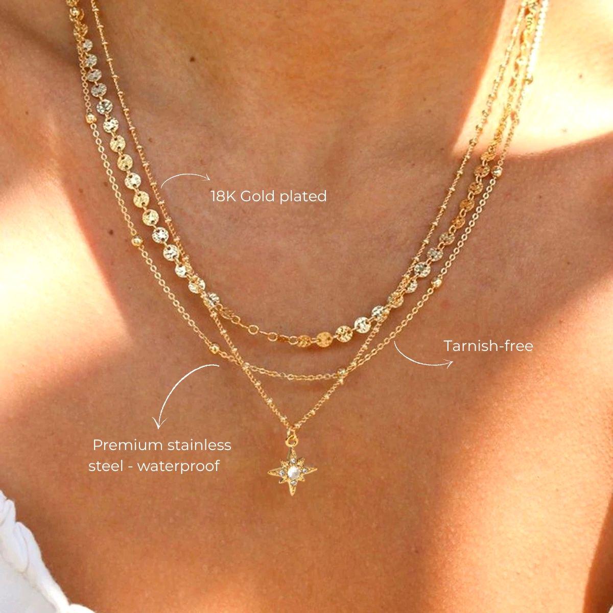 Lange Halskette In Gold Und Silber Mit Herzanhänger | Yours Clothing