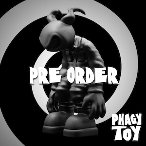PHAGYTOY WORKER – Handmade Resin Art Toy | Designer Toy | Collectible Figure | Limited Edition Gift for Toy Collectors