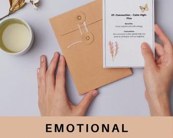 Emotional Regulation Flash Cards: Coping Skills for Kids & Teens (10 Pack)
