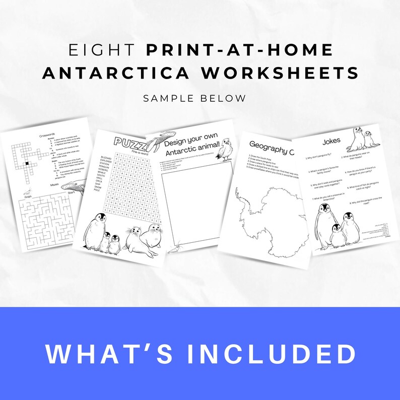 Antarctica Worksheet for Kids, Printable Geography Activity, Montessori ...
