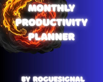 Monatliche Produktivitätsplaner