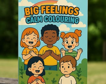 子どものための感情コントロールぬり絵 | 印刷可能な11ページ | 感情と感情のアクティビティブック