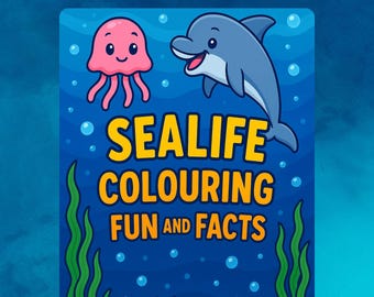 子供向けの海の生き物ぬり絵 | 楽しい海の生き物の豆知識 | 水中アクティビティページ | 印刷可能な教育ギフト