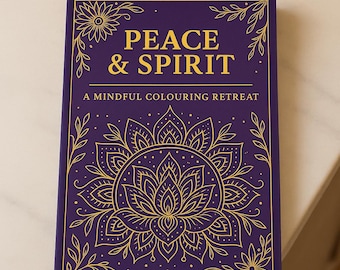 平和と精神：マインドフルな塗り絵リトリート – 18ページのスピリチュアルな印刷可能な塗り絵ブック | A4 PDFをすぐにダウンロード